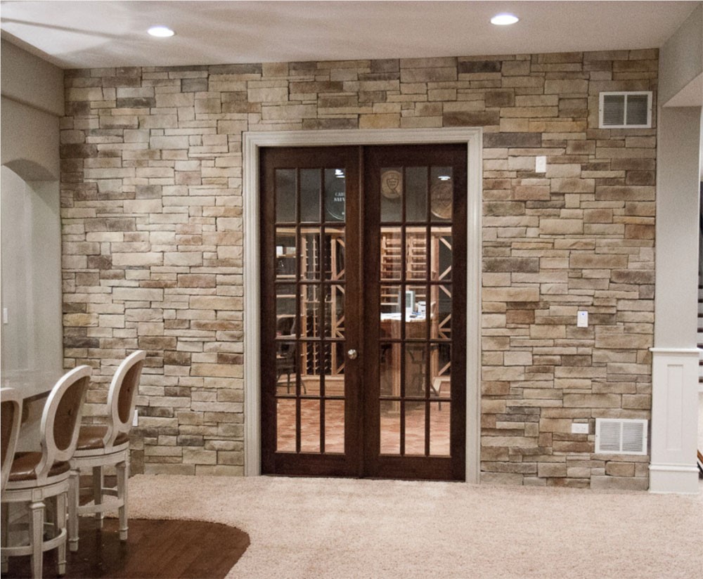 Stone Veneer on the outside of a home